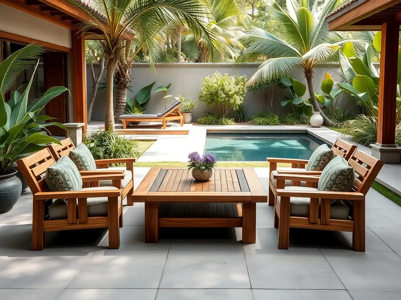 Mobilier teck salon de jardin grossiste Bali